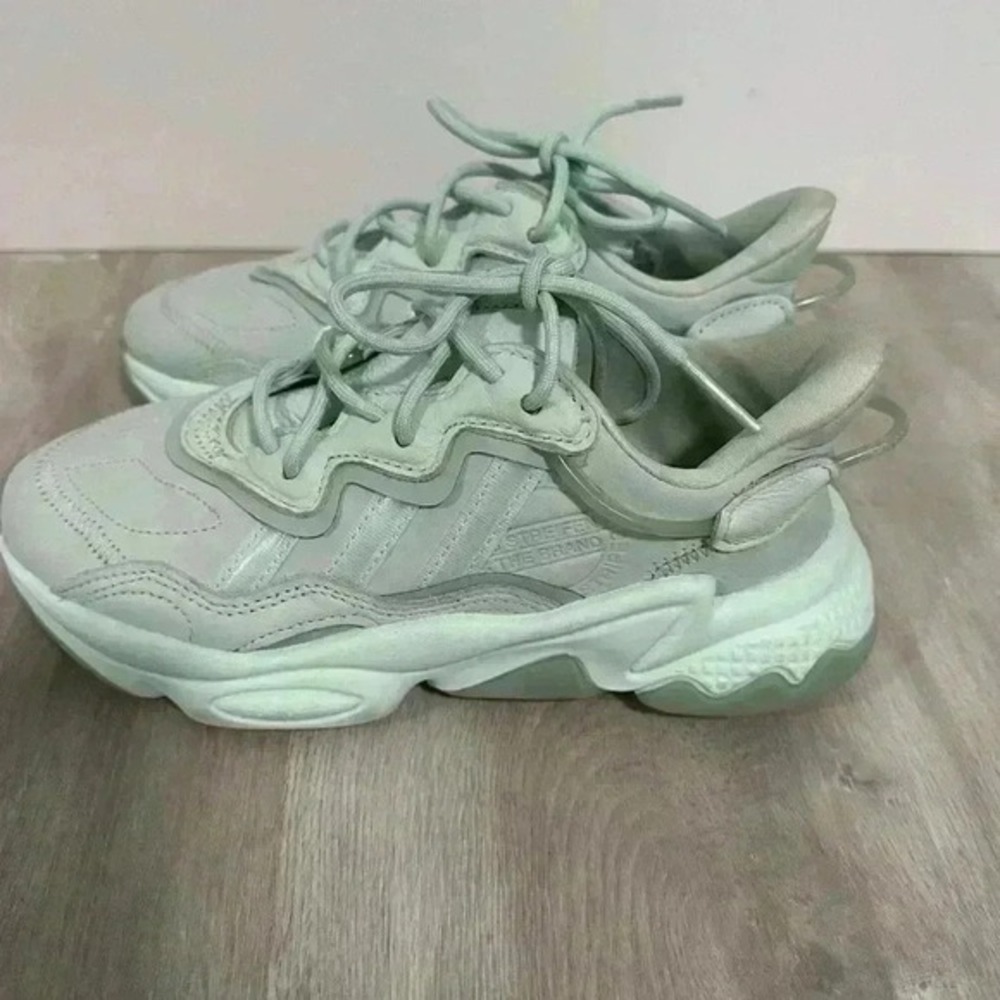 Adidas Ozworld Ozweego Celadon Mint Green Women's Casual Sneakers Shoes sz 5 - Picture 2 of 9